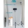 Gậy tự sướng Bluetooth R1S-L 1.7m Đèn tripod 3 chân gọn 29cm Giá ưu đãi 140k
