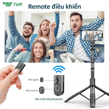 Gậy tự sướng TNW L16 Bluetooth 3 chân 1.6m - Tripod quay video livestream giá chỉ 298.800đ 6