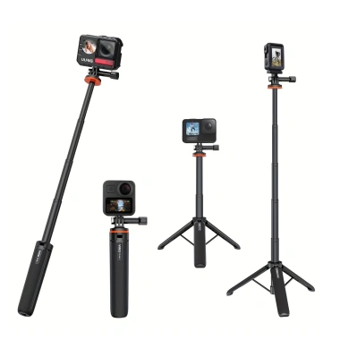 Gậy tự sướng VRIG TP-08 chân máy mở rộng - Tương thích Insta360 X3, GoPro, DJI Osmo Action - Đen 2
