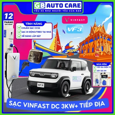 GB AUTO Bộ sạc VINFAST VF3 Minio EC Van DC 3kW + Tiếp địa điện tử - Chính hãng, ưu đãi 13,8 triệu