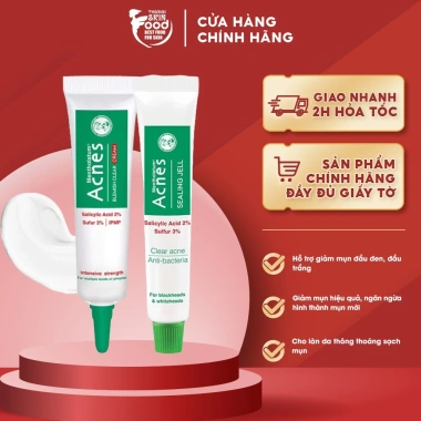 Gel Acnes Sealing Jell 18g - Giảm Mụn Đầu Đen, Đầu Trắng, Hiệu Quả, Giá 78.000 Gel Acnes Sealing Jell 18g - Giảm Mụn Đầu Đen, Đầu Trắng, Hiệu Quả, Giá 78.000