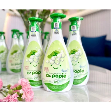 Gel Bọt tắm gội thảo dược Dr.Papie 300ml - Dành cho bé trên 6 tháng, an toàn, dưỡng ẩm, giá chỉ 180.000đ