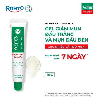 Gel chấm mụn đầu trắng và đầu đen Acnes Sealing Jell 18g Giá chỉ 64.000đ
