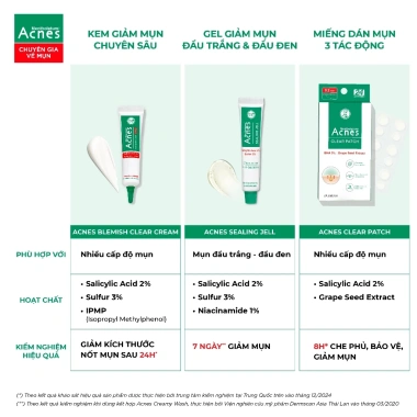 Gel chấm mụn đầu trắng và đầu đen Acnes Sealing Jell 18g Giá chỉ 64.000đ