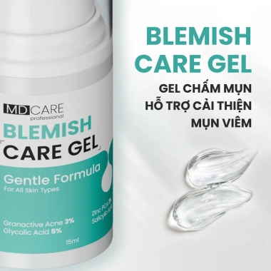 Gel chấm mụn MD CARE Blemish Care 15ml - Giảm mụn nhanh, kháng viêm, giá 319k 6 Gel chấm mụn MD CARE Blemish Care 15ml - Giảm mụn nhanh, kháng viêm, giá 319k 6