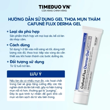 Gel chấm Mụn Thâm Cafuné Flux Derma Essence - Giảm Mụn, Mờ Thâm, Ngừa Mụn cho mọi loại da, giảm còn 119.000₫ 3
