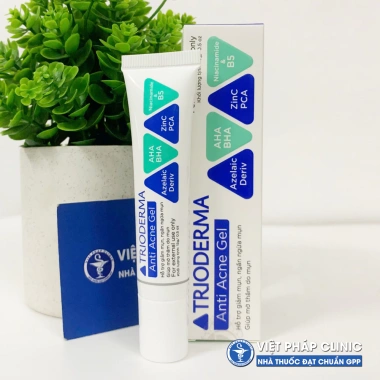 Gel chấm mụn Trioderma Anti Acne 15g CHÍNH HÃNG - Giá 125k, trị mụn nhanh
