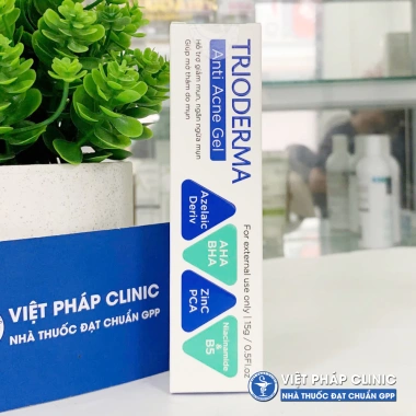 Gel chấm mụn Trioderma Anti Acne 15g CHÍNH HÃNG - Giá 125k, trị mụn nhanh