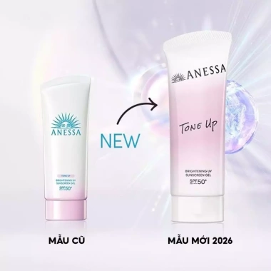 Gel chống nắng Anessa SPF50+ PA++++ 90g Dưỡng sáng da, nâng tông, chỉnh sắc tím 4