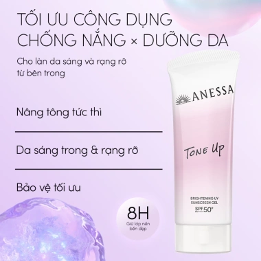 Gel chống nắng dưỡng trắng Anessa Whitening UV Sunscreen 90g - Giá chỉ 565.000 VNĐ HANNAH OLALA