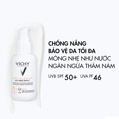 Gel chống nắng Vichy UV Age 40ml - Bảo vệ da, giảm thâm nám, nếp nhăn - 537.000 VND