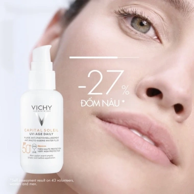 Gel chống nắng Vichy UV Age 40ml - Bảo vệ da, giảm thâm nám, nếp nhăn - 537.000 VND 3 Gel chống nắng Vichy UV Age 40ml - Bảo vệ da, giảm thâm nám, nếp nhăn - 537.000 VND 3