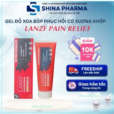 Gel Đỏ LANZF Sodium Soothing - Kem Massage giảm đau xương khớp, hỗ trợ cơ xương, hiệu quả, giá ưu đãi 189.000₫