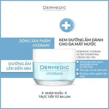 Gel Dưỡng ẩm HA Dermedic Hydrain 48h - Hydrating Cream Gel 50g Giá 826.810₫ 2