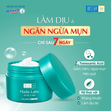 Gel dưỡng ẩm Hada Labo Acne Care Calming Gel Cream 50g - Dành cho da mụn nhạy cảm, giảm sưng, giá ưu đãi 239.000đ