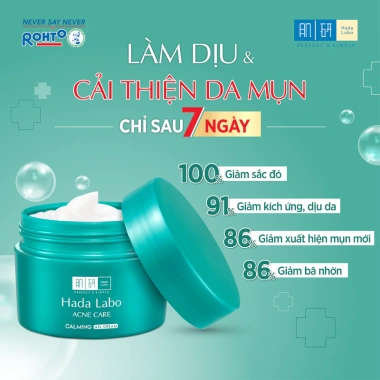 Gel dưỡng ẩm Hada Labo Acne Care Calming Gel Cream 50g - Dành cho da mụn nhạy cảm, giảm sưng, giá ưu đãi 239.000đ