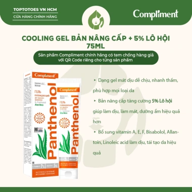 Gel dưỡng Compliment Panthenol B5 làm lành, dịu nhẹ, phục hồi da - giá ưu đãi 99.000₫
