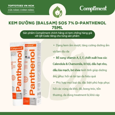 Gel dưỡng Compliment Panthenol B5 làm lành, dịu nhẹ, phục hồi da - giá ưu đãi 99.000₫