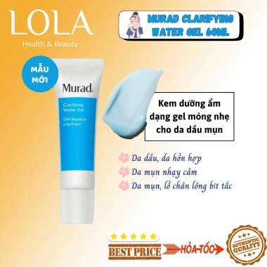 Gel Dưỡng Murad Clarifying Water Gel – Kiềm Dầu, Cấp Nước, Giảm Mụn Da Dầu – Giá 1.150.000 VND Gel Dưỡng Murad Clarifying Water Gel – Kiềm Dầu, Cấp Nước, Giảm Mụn Da Dầu – Giá 1.150.000 VND