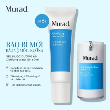Gel Dưỡng Murad Clarifying Water Gel – Kiềm Dầu, Cấp Nước, Giảm Mụn Da Dầu – Giá 1.150.000 VND