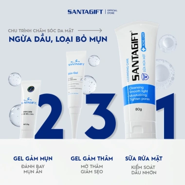 Gel Gamma Santagift 20g - Giảm Thâm và Sẹo Mụn, Da Sáng Mịn, Giá Ưu Đãi 200k 5 Gel Gamma Santagift 20g - Giảm Thâm và Sẹo Mụn, Da Sáng Mịn, Giá Ưu Đãi 200k 5