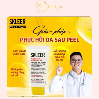 Gel giảm viêm SKLEER Natural Skin Restoration 30ml-75ml, phục hồi da, giảm mụn, 390.000 VND