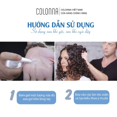 Gel giữ nếp tóc Colonna Dưỡng xoăn, bóp sóng Hippe & Thượng Hải giảm giá 450k 5