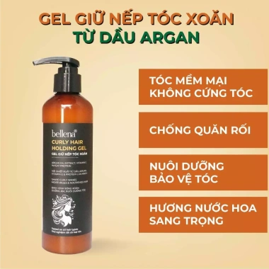 Gel giữ nếp tóc xoăn uốn Hippie Bellena GX1 250ml – Dưỡng sâu, tạo kiểu lâu, giá ưu đãi 135k 2