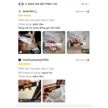 Gel hỗ trợ giảm đau xương khớp chính hãng - Giá 27.000đ, hiệu quả nhanh
