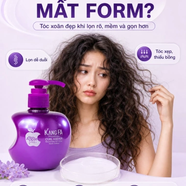 Gel Kang FA 260ml - Giữ nếp tóc xoăn mềm, dưỡng ẩm táo, phục hồi tóc khô xơ, giá 55k 2