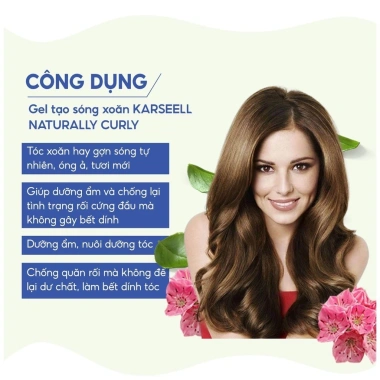 Gel Karseell Curly 500ml chính hãng - Giữ xoăn 24h, không bết, 159.000₫