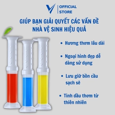 Gel khử mùi bồn cầu 7 mùi thơm tự nhiên - Diệt khuẩn, khử mùi nhà vệ sinh, chỉ 10.999k