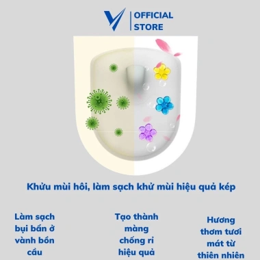 Gel khử mùi bồn cầu 7 mùi thơm tự nhiên - Diệt khuẩn, khử mùi nhà vệ sinh, chỉ 10.999k