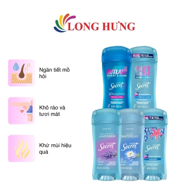 Gel khử mùi Secret Clear Gel 73g - Siêu sạch, không mùi, chỉ 139.000₫