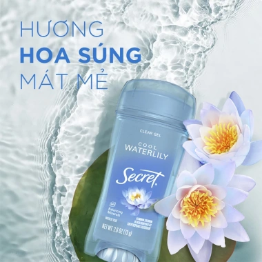 Gel khử mùi Secret Clear Gel 73g - Siêu sạch, không mùi, chỉ 139.000₫