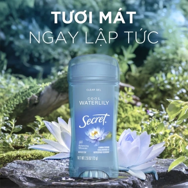Gel khử mùi Secret Clear Gel 73g - Siêu sạch, không mùi, chỉ 139.000₫