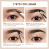 Gel Lông Mày 4 Màu Chống Thấm Nước Dễ Áp Dụng Lâu Dài Không Lem Nâu Đen Nâu Khói Xám 6g 6