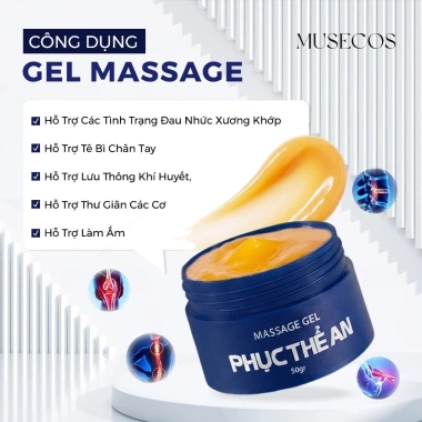 Gel Massage Toàn Thân Phục Thể An 50gr Musecos - Giảm Tê Bì, Nhức Mỏi, Xương Khớp, Chỉ 108.000đ 5