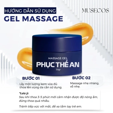 Gel Massage Toàn Thân Phục Thể An 50gr Musecos - Giảm Tê Bì, Nhức Mỏi, Xương Khớp, Chỉ 108.000đ 6