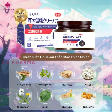 Gel Mỡ Thảo Mộc Tiêu Biến Ư Tai Nhật Bản - Bỏ tiếng ù, giảm áp lực, ngừa điếc | YD Pharm 99k 3