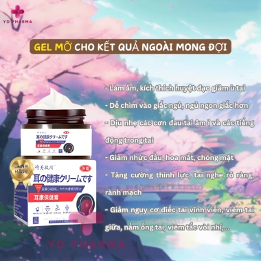 Gel Mỡ Thảo Mộc Tiêu Biến Ư Tai Nhật Bản - Bỏ tiếng ù, giảm áp lực, ngừa điếc | YD Pharm 99k 4