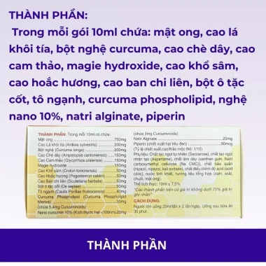 Gel Nghệ Mật Ong OS Cumingel cho Đau Dạ Dày - Hộp 15 Túi 10ml, Giá 150.000 VND 3