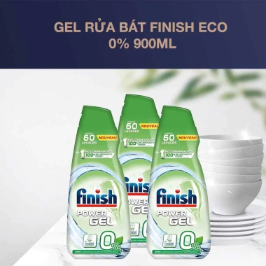 Gel rửa bát Finish Eco 0% 900ml - Sạch bóng không cặn, dịu nhẹ, giá ưu đãi 290.000₫ 5