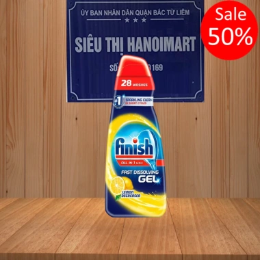 Gel rửa bát Finish Eco 0% 900ml - Xà phòng hữu cơ cho máy rửa bát, giá chỉ 149.000₫