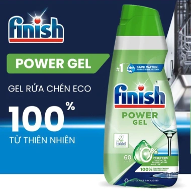 Gel rửa bát Finish Eco 900ml – Hữu cơ không mùi, an toàn, sạch, chỉ 299.000₫