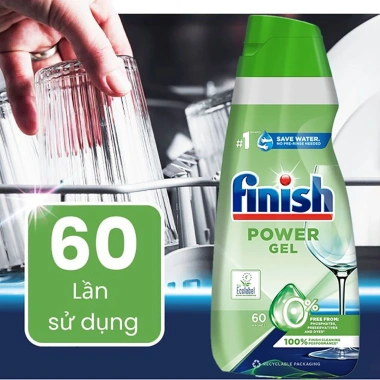 Gel rửa bát Finish Eco 900ml – Hữu cơ không mùi, an toàn, sạch, chỉ 299.000₫