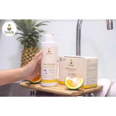Gel rửa chén máy 500ml Fuwa3e Xanhsam Organic – Giảm 20% sạch bền, không bọt 3