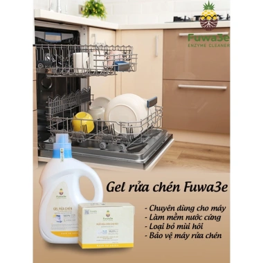 Gel rửa chén máy hương cam Fuwa3e 2.000ml Xanhsam Organic, sạch sâu, hương cam tươi, chỉ 550k 5