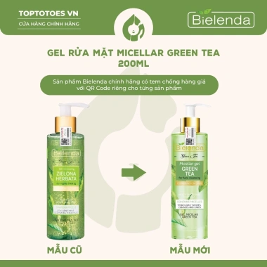 Gel rửa mặt Bielenda Green Tea 200ml - Làm sạch sâu, kiềm dầu, giảm mụn, 277k 3