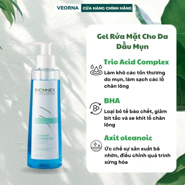 Gel Rửa Mặt Bionnex Rensaderm Dầu Mụn 200ml - Foaming Kiểm Soát Dầu, Ngừa Mụn, Giá 513.000đ 2 Gel Rửa Mặt Bionnex Rensaderm Dầu Mụn 200ml - Foaming Kiểm Soát Dầu, Ngừa Mụn, Giá 513.000đ 2